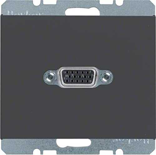 Berker 3315417006 VGA Steckdose mit Schraub-Liftklemmen K.1 anthrazit, matt Mesch Shop Berker 3315417006 VGA Steckdose mit Schraub-Liftklemmen K.1 anthrazit, matt Mesch Shop
